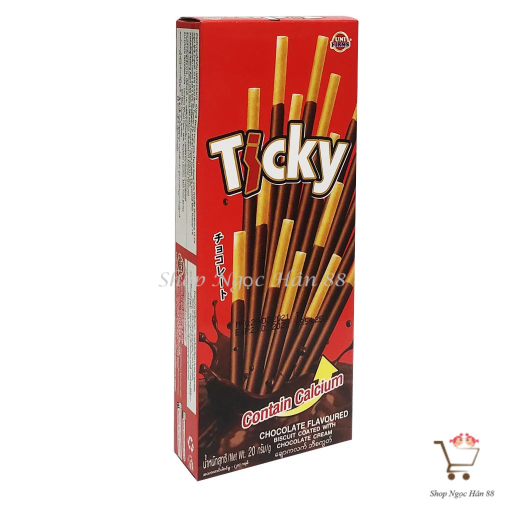 Combo 10 Hộp Bánh que Ticky (hộp 20g/6 que) | Shopee Việt Nam