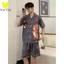 YHTN bộ ngủ nam chất lượng cao pijama quần áo đồ Tay Họa Tiết Hoạt Hình Thời Trang Mùa Hè Cho pijama nam