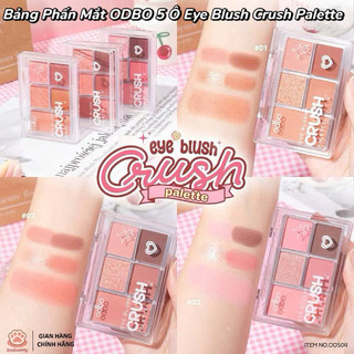 [ODBO] Bảng Phấn Mắt ODBO 5 ô Eye Blush Crush Palette Tự Nhiên, Mềm Mại Trang Điểm Nữ