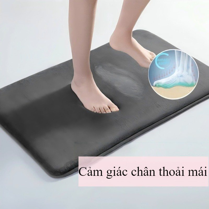 Thảm tắm siêu thấm nước, thảm chống trượt dày, thảm cửa phòng tắm bằng mút hoạt tính nhung san hô