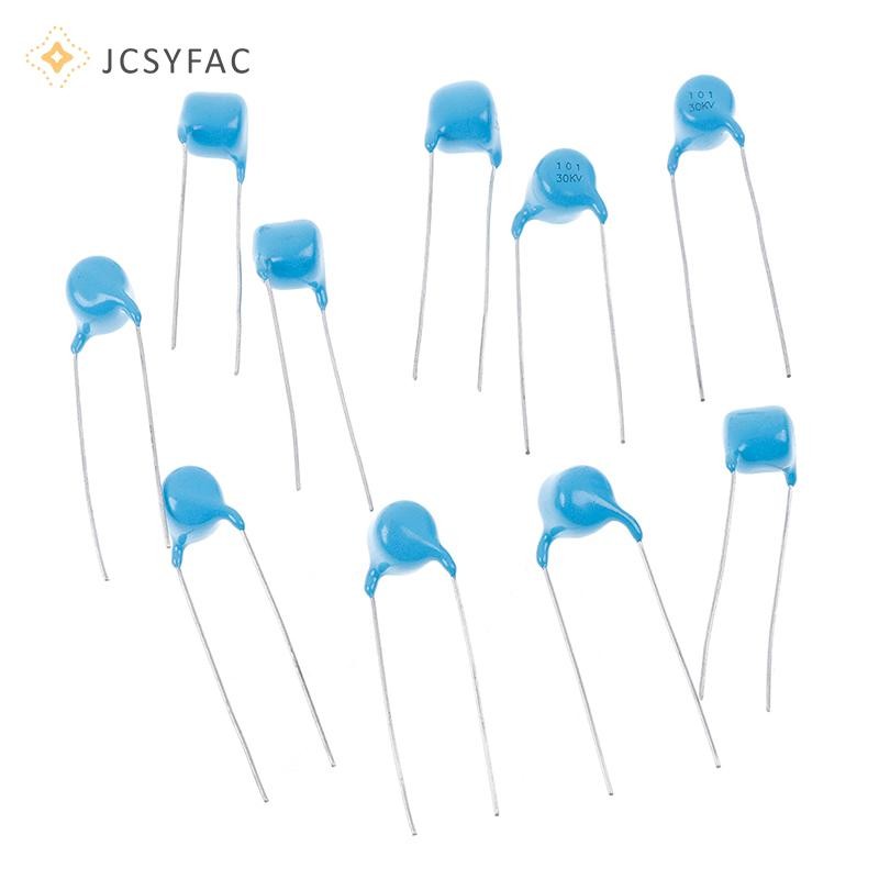 JCSYFAC 10 Cái 30KV 100P 100PF 101 tụ điện gốm cao áp 30KV 101K Mới