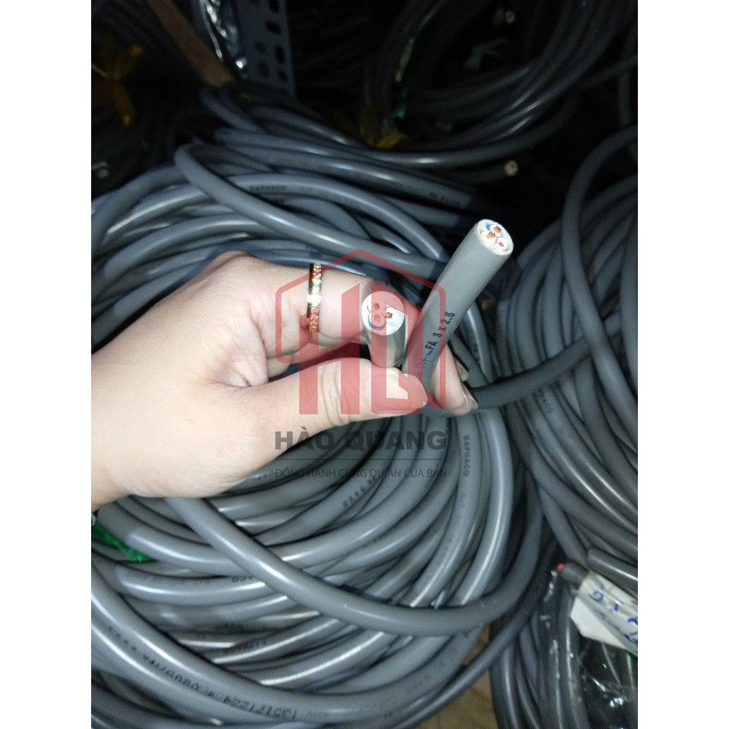 (Mét) Dây Daphaco 3PA 3x1.5 Bọc Xám – Dây Cáp 3 Lõi Lõi Đồng Cao Cấp