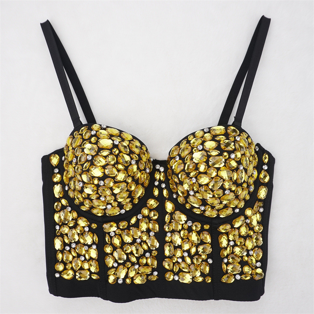 Bán Thiết Kế Sense Niche Pure Desire Nightclub Tube Top Đính Hạt Sáng Kim Cương Phù Hợp Với Sling Ngoài Mặc Kỳ Nghỉ Carnival Top