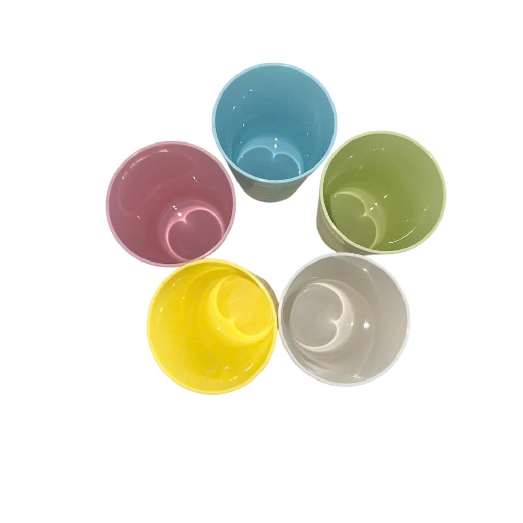 Combo 10 Ly Không Quai Vinh Nam Plastic Chất Lượng Cao Màu Sắc Đa Dạng Thiết Kế Sang Trọng Mã 1023