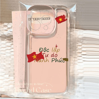 Ốp điện thoại trong suốt cờ Việt Nam cho iPhone 11 16 15 14 13 12 Pro Xs Max XR X 7 8 6 6s Plus SE HD Ốp điện thoại TPU mềm trong suốt Vỏ bảo vệ chống rơi