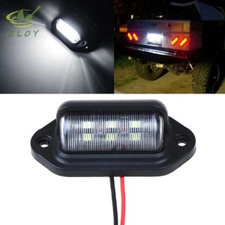 [ELOY] 1Pc Chống Nước 6 LED 12V Biển Số Đèn Ô Tô Thuyền Xe Tải Trailer Bước Đèn VN