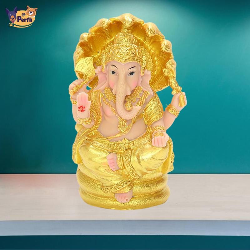 Nhựa Ganesha Tượng Ấn Độ Voi Thần Thành Công Tượng Phật Nhà Mandir Diwali Trang Trí Quà Tặng
