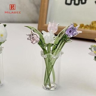 Bình Thủy Tinh Nhỏ Sắp Xếp Hoa Hộp Đựng Trang Trí Sưu Tập Trang Trí Ấm Hoa Thanh Lịch Cho Bàn Gia Đình Trung Tâm