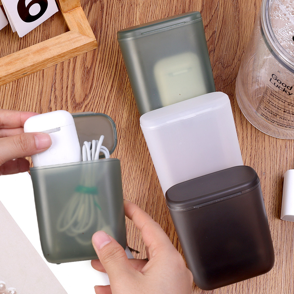 Hộp đựng dữ liệu tai nghe bằng nhựa Hộp đựng lưu trữ chống bụi / Tai nghe di động du lịch, Hộp sạc chống mất