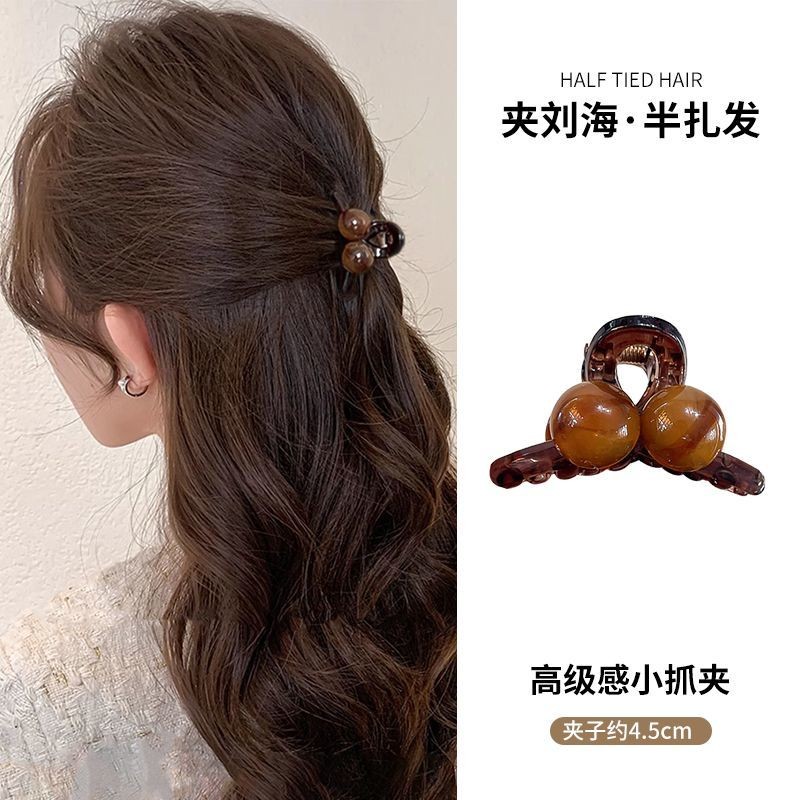 [2611 người khen ngợi] Kẹp ngoạm hoa trà, phụ kiện tóc nữ, kẹp tóc nhỏ, nhỏ gọn, kẹp tóc hai bên tóc mái, kẹp ngọc trai, lười JUXO