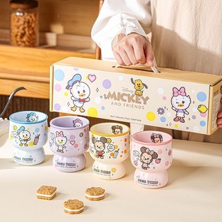 2026 Cốc nước Disney Mickey Mouse Minnie Mouse mới cho trẻ em, cốc gốm dễ thương, cốc văn phòng, cốc sữa