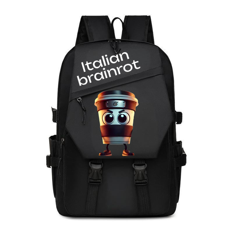 GC2 Ý Brainrot Ba Lô Cho Học Sinh Dung Tích Lớn Anime Tralaelo Tralala Túi Đi Học CG2