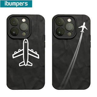 ibumpers Ốp Lưng IPhone Họa Tiết Máy Bay Đẹp Đơn Giản Cho IPhone 16 15 14 12 13 11 Pro Max IP 7 8 Plus X XS XR Ốp Điện Thoại Silicon Mềm Chống Sốc Mỏng