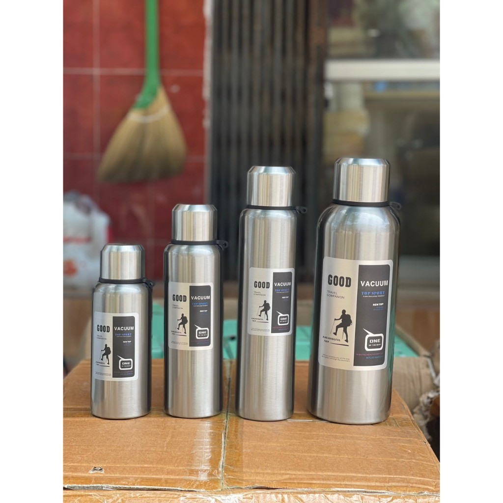 Bình giữ nhiệt Good cốc giữ nhiệt chất liệu inox 316 không gỉ, ly giữ nhiệt nóng lạnh lâu dung tích 600 -2000ml AL