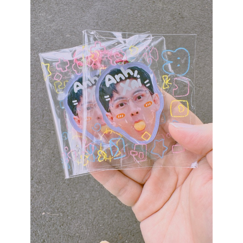 móc khoá HIEUTHUHAI, RHYDER , NEGAV, 2KHANG...[ MUA 3 TẶNG 1 ] móc khoá mica 5CM - trí decor shop