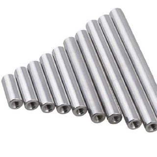 Đai ốc dài M5 Cột kết nối cột nhôm tròn Cột Hợp kim nhôm Cột trên cùng Cột hai đầu kéo dài ren trong kép