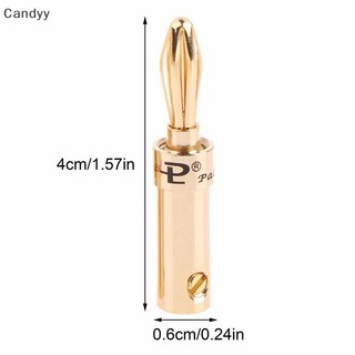 Ndy 2 Chiếc Đồng Đeo Chéo Chuối Loa Cắm Kết Nối Bộ Chuyển Đổi Âm Thanh Chuối Kết Nối Cho Loa Dây Khuếch Đại N