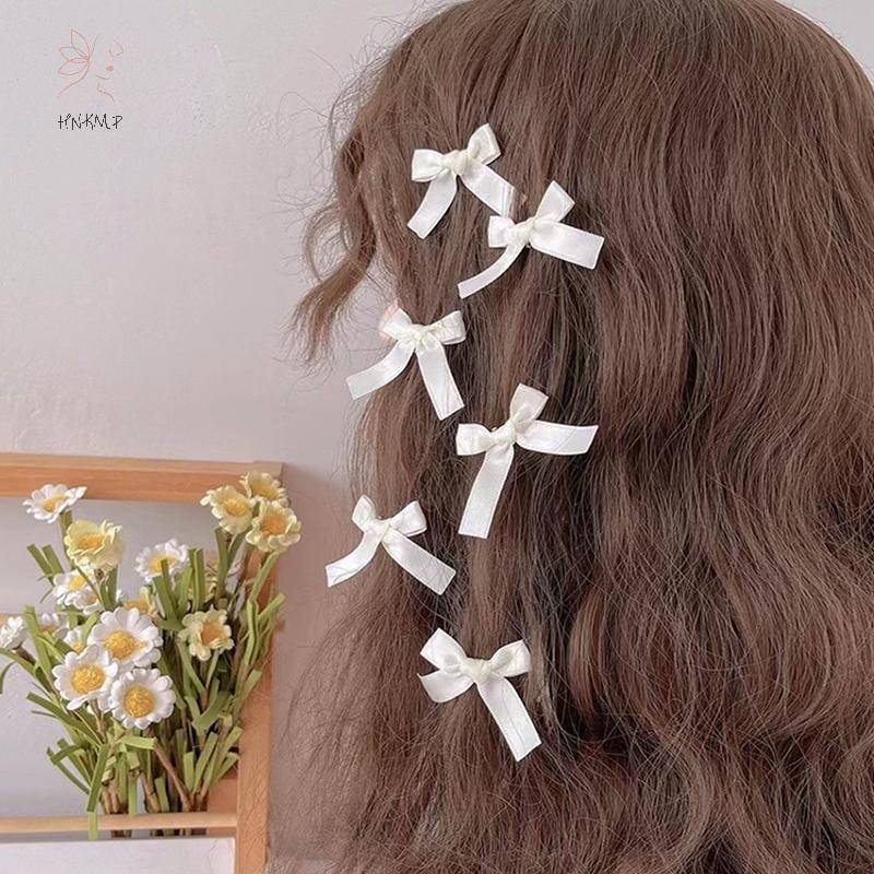 HNKMP 10 Chiếc Nơ Kẹp Tóc Ngọt Ngào Ballet Ruy Băng Nơ Kẹp Tóc Nổ Kẹp Bé Gái Hàn Quốc Lấy Kẹp Mũ Phụ Kiện Tóc.