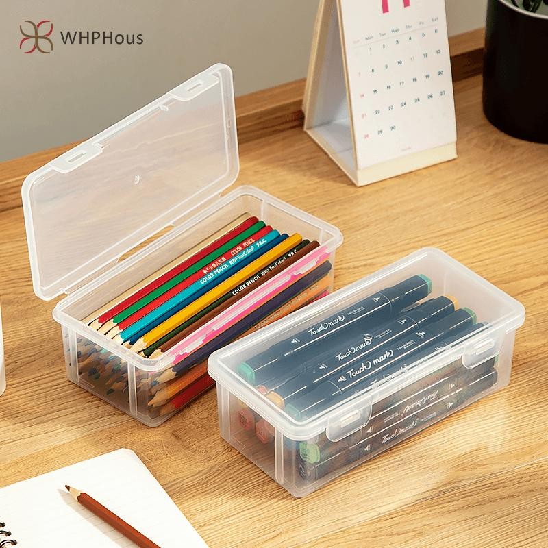 Streamers Mỹ Phẩm Hộp Trang Điểm Trong Suốt Hộp Đựng Bút Chì Kem Nền Phấn Mắt Bàn Chải Giá Đỡ Để Bàn Văn Phòng Phẩm Lưu Trữ Người Tổ Chức Mới