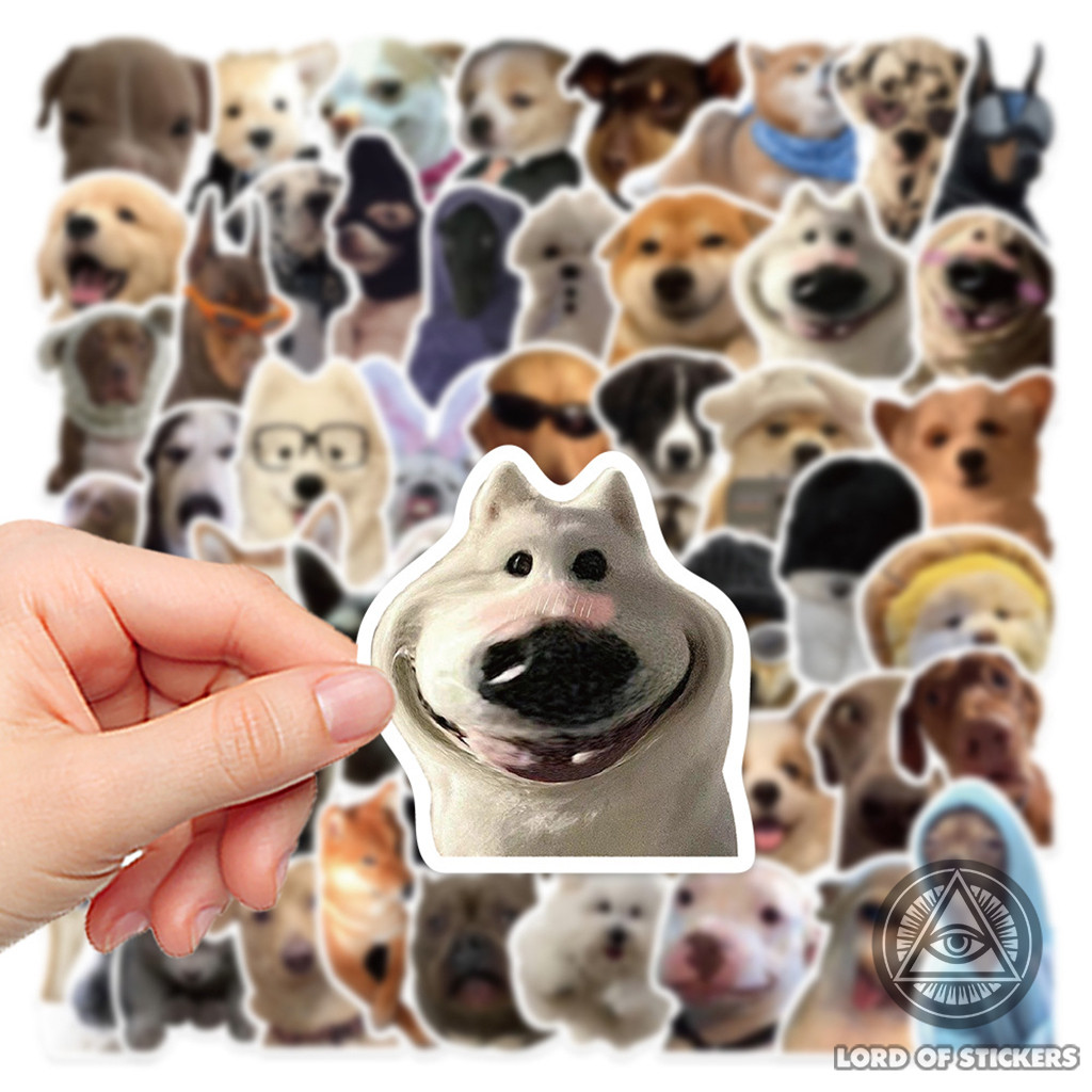 50 Hình Dán Sticker Meme Chó Cute Hài Hước Đáng Yêu