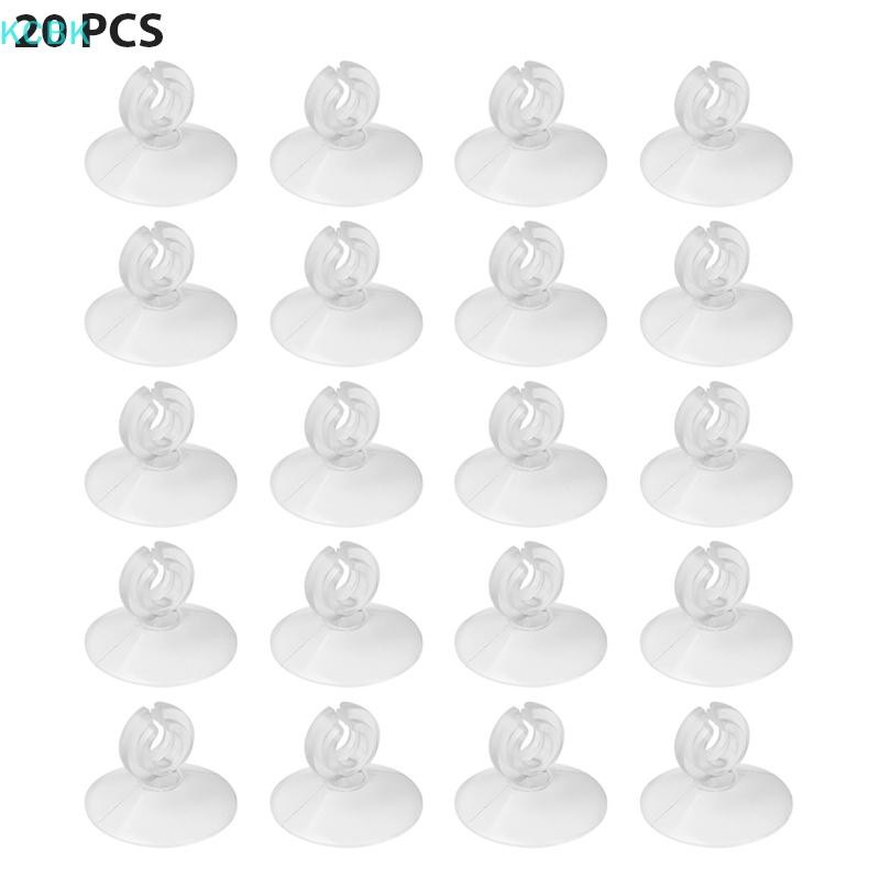 [Kc] 20 chiếc Kẹp cố định ống hút bể cá Phụ kiện ống oxy [BK]