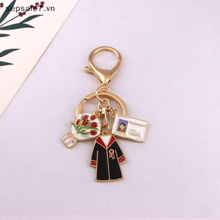 [Hotoy] Móc khóa tốt nghiệp cá nhân sáng tạo đơn giản Mặt dây chuyền trang phục học thuật Unisex cổ điển Sinh viên Quà tặng mùa tốt nghiệp Quà tặng {vn}