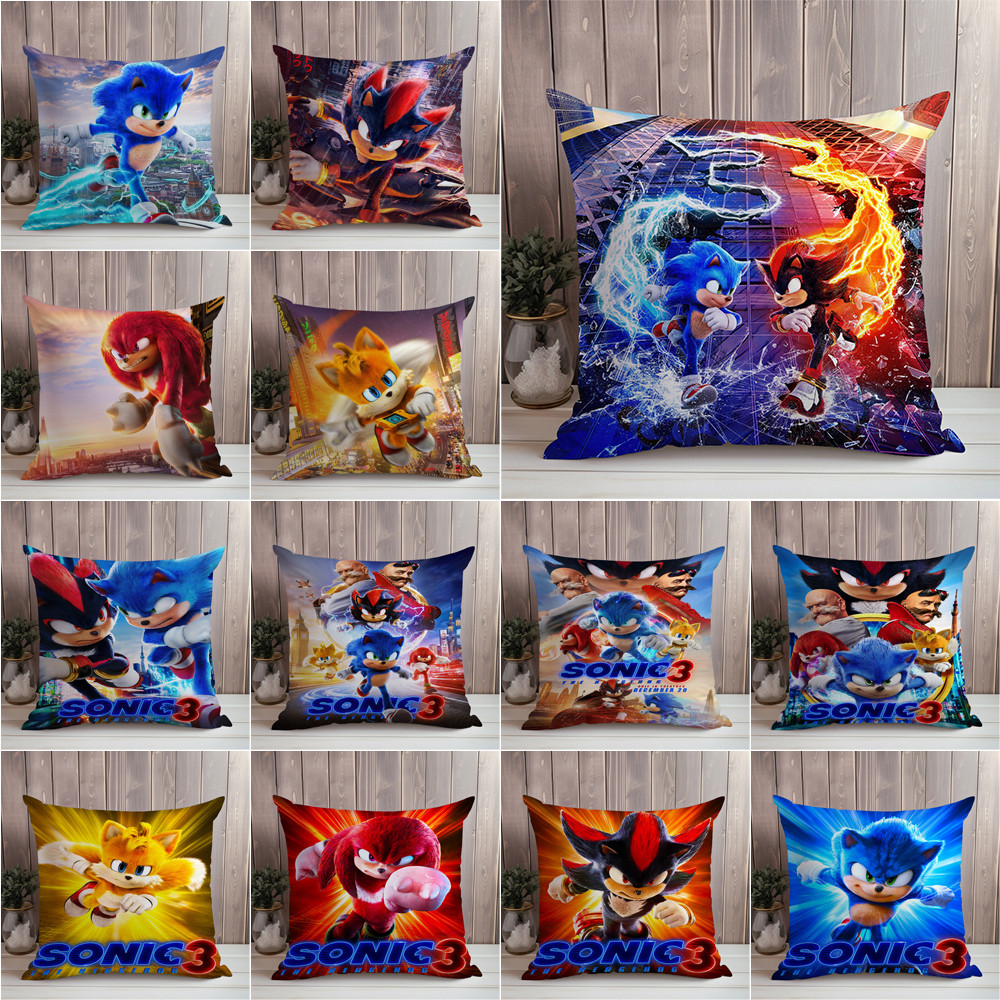 Vỏ gối Sonic The Hedgehog 3 Throw Vỏ gối in một mặt (Không có lõi)