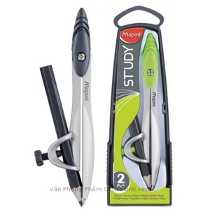 Compa dùng vẽ hình tròn, loại kẹp bút chì, bút bi thương hiệu PHÁP Maped
