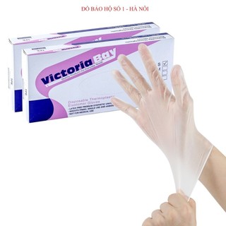10 HỘP - [ ĐỦ Size S - M - L ] Hộp 100 găng tay nấu ăn siêu dai Victoria Bay