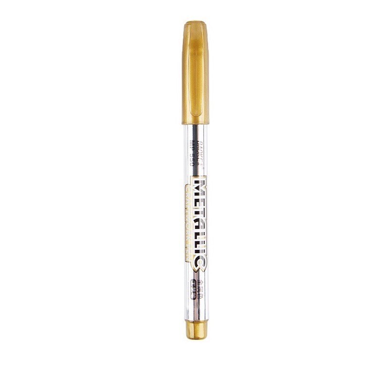 [ 2 CÂY ] Bút Dạ, Lông Phớt Nhũ Metallic Craftwork Pen 1.5mm Baoke MP550, viết thiệp
