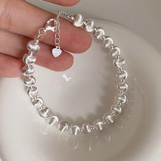 Vòng tay ren mắt mèo sáng bóng bạc 925 dành cho nữ