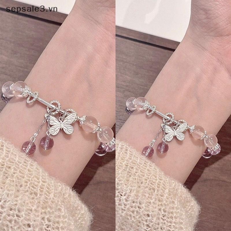 # VN # Thời trang Hàn Quốc Hạt pha lê ngọt ngào Vòng tay Mặt dây chuyền Vòng tay đính cườm Vòng tay quyến rũ Phụ kiện trang sức dự tiệc cho bé gái.