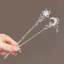 Kẹp tóc ngôi sao bằng đá ánh trăng BORAGETE, Kẹp tóc hình mặt trăng DIY, Kẹp tóc kiểu Trung Quốc cá tính dành cho nữ