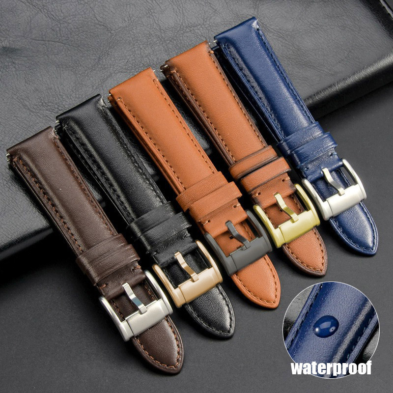 Dây đeo đồng hồ da thật cao cấp cho Fossil FS5011 FS5237 ME3052 3054 ...