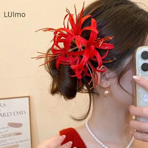 LUImo Siêu Tinh Tế Hoa Kẹp Tóc Bên Biển Không Khí Kẹp Ảnh Phụ Kiện Tóc Mỏ Vịt Kẹp Lily Kẹp Tóc Bên Kẹp SBS