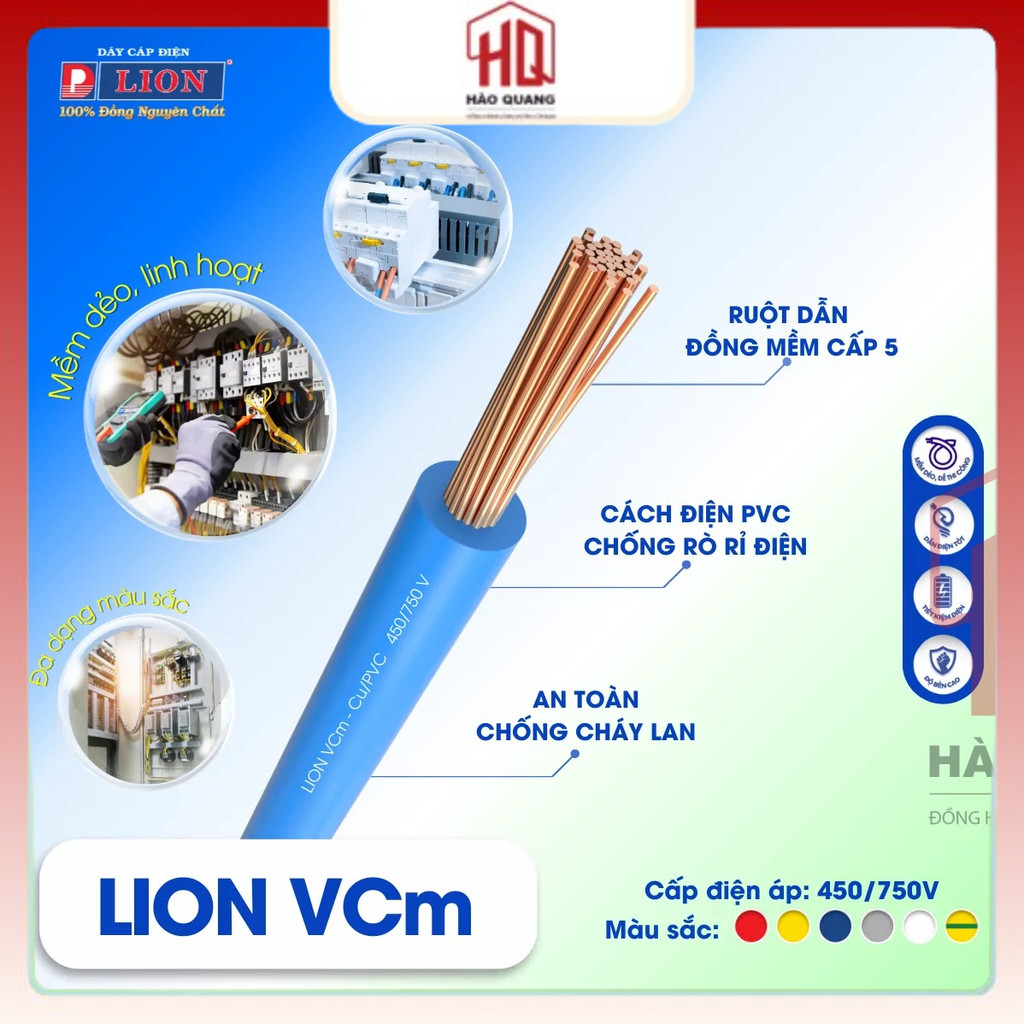 Dây Điện Daphaco 6.0mm Lõi Đồng Nguyên Chất | Dây Điện Đơn Cao Cấp | Đạt Chuẩn TCVN