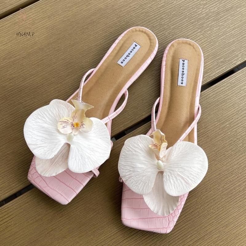 HNKMP Bohemian Nhiều Màu Sắc Dép Hoa Phụ Kiện Bướm Phong Lan Khóa Giày Trang Trí Trên Hoa Ngọt Ngào Phụ Kiện Giày.