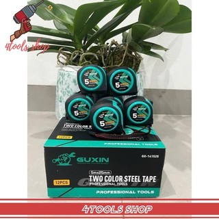 Combo 12 thước 5m, 7m5, 10m GUXIN vỏ bọc cao su 1 mặt/ 2 mặt dễ dàng sử dụng