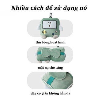 Gối Kê Cổ và Mặt Nạ Mắt 2 Trong 1, Gấp Gọn Tiện Lợi Cho Du Lịch và Nghỉ Trưa