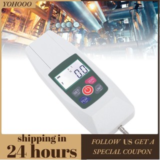 Yohooo Máy đo lực kế kéo lực kéo mạnh 500N Lực kỹ thuật số với lời nhắc và LCD LCD n lb kg oz di động để giảng dạy phòng thí nghiệm trường học cơ học
