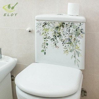 [ELOY] Cây Xanh Lá Dán Tường Phòng Tắm Trang Trí Nhà Vệ Sinh Tủ Phòng Khách Trang Trí Nhà Đề Can Làm Đẹp Tự Dính Bức Tranh Tường VN