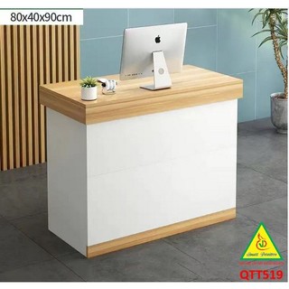 Quầy thu ngân, tiếp tân, tính tiền bằng gỗ MDF QTT519 - NỘI THẤT LẮP RÁP VIENDONGADV