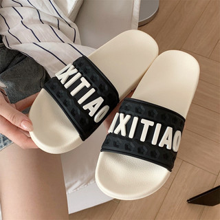 XIXITIAO Sandal Chữ cái tiếng Anh Nam Nữ Thời trang ngoài trời Đế mềm EVA