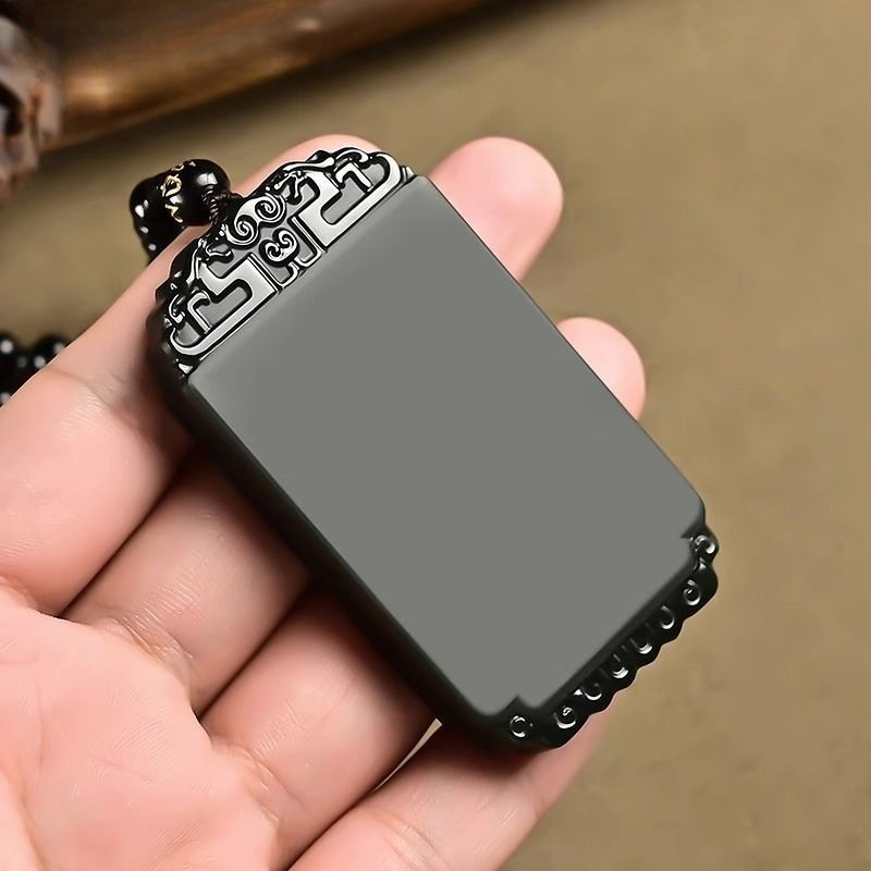Ngọc Sapphire Tự Nhiên Chùa Sapphire Đám Mây An Toàn Và An Toàn Thương Hiệu Nam Nữ Phong Cách Ngọc Mặt Dây Chuyền Thương Hiệu Ngọc bích Mặt Dây Chuyền