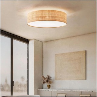 AIMI Vintage Tre Đèn Mây Đèn Chùm Quốc Gia Trang Trại Phong Cách Đèn Dệt Tay Trang Trí Nhà Đèn LED Phòng Ăn Phòng Khách