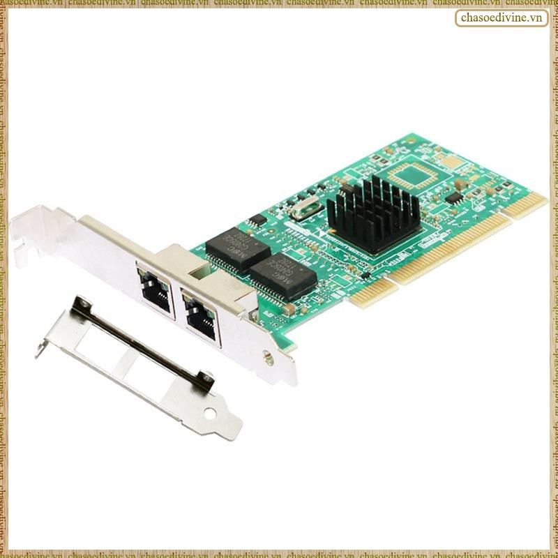 [K O G X] Card mạng PCI ST7250 Card mạng Gigabit cổng kép I82546 Chip Máy chủ để bàn Hỗ trợ Wake Up LAN