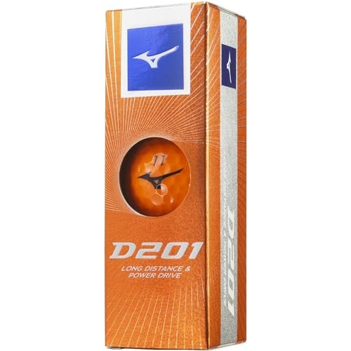 Bóng Golf MIZUNO D201 – 2 Lớp, Cảm Giác Mềm, Đánh Xa –  Cam