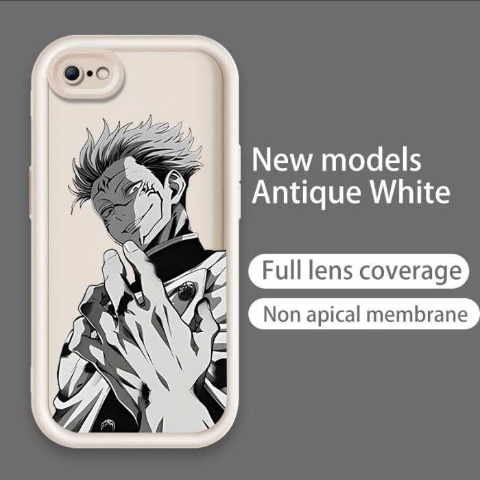 Ốp Cho iPhone 6 6s 7 8 Plus 11 12 Pro Max se 2020 Phim Hoạt Hình Silicon Thẩm Mỹ Mềm Vỏ Điện Thoại TPU Jujutsu Kaisen Satoru Gojo Anime Dễ Thương Mắt Thiên Thần Chống Sốc Ốp Lưng