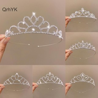 Thời Trang Nhà Máy Cô Dâu Vương Miện Vàng Cưới Phụ Kiện Tóc Pha Lê Kim Cương Giả Cô Dâu Cưới Tiaras Và Vương Miện Mũ Đội Đầu Trang Trí Tóc QrhYK