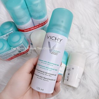Khử mùi VICHY- Dạng Lăn 50ml, Xịt 125ml